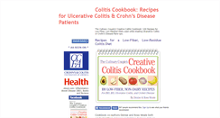 Desktop Screenshot of colitiscookbook.com